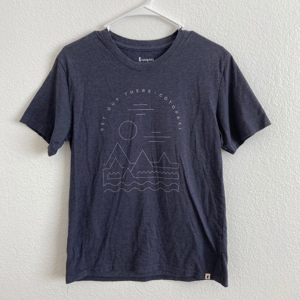 COPY - Cotopaxi Mens Gray Heather Get Out There Landscape Basic T Shirt Size Me…